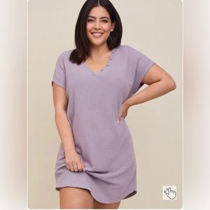NWT Torrid lavender purple waffle gown, 4X